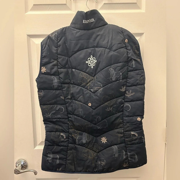 ! Espoir Navy Magic Sleeveless Puffer Vest XL - Picture 5 of 7